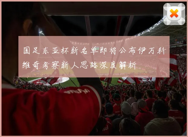 国足东亚杯新名单即将公布伊万科维奇考察新人思路深度解析